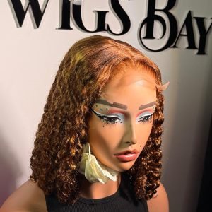 14 Inches SDD Piano Pixie Curls Wig with 5x5 Glueless Closure