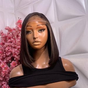 10 Inches 5X5 Closure SDD Vietnam Natural Colour with Blonde Birthmark Bone Straight Wig