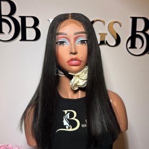 14 Inches 2X6 Closure SDD Vietnam Bone Straight wig